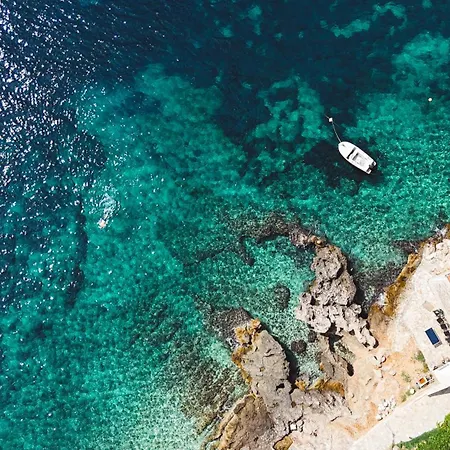 Villa Lila Hvar - Sustainable Stone Cliff House *